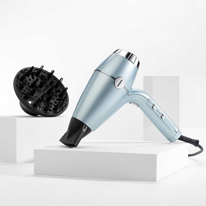 Babyliss Superior Smoothness Radiant Shine 2100W Hydro - Fusion Hair Dryer - Blue - Easy Pharmacy LLC