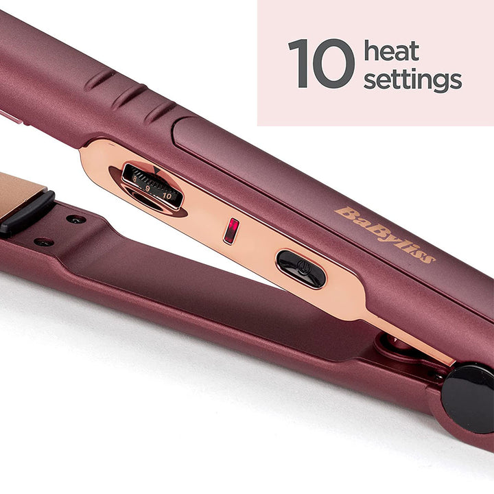 Babyliss Sleek Finish Easy Glide Berry Crush 230 Hair Straightener With 24MM Wide Ceramic Heating Plate - Easy Pharmacy LLC