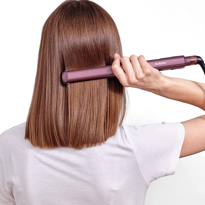 Babyliss Sleek Finish Easy Glide Berry Crush 230 Hair Straightener With 24MM Wide Ceramic Heating Plate - Easy Pharmacy LLC