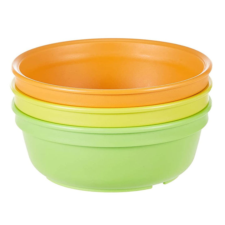 Re Play 12 oz. Stackable Feeding Bowl Set, Orange, Yellow, Lime Green, Pack of 3's - Easy Pharmacy LLC