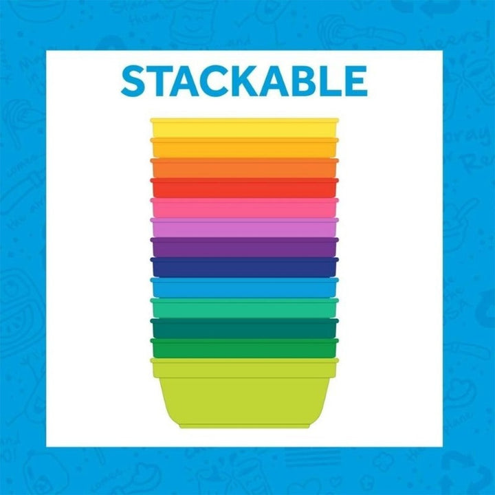 Re Play Stackable Feeding Bowl Set, Butterfly/Purple Combo 12 oz, Pack of 3's - Easy Pharmacy LLC