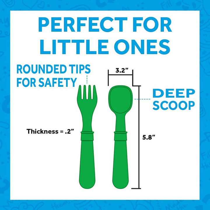Re Play Feeding Utensil Set Of Spoon and Fork For Toddler & Infant, Butterfly/Purple Combo, Pack of 8 Pieces - Easy Pharmacy LLC