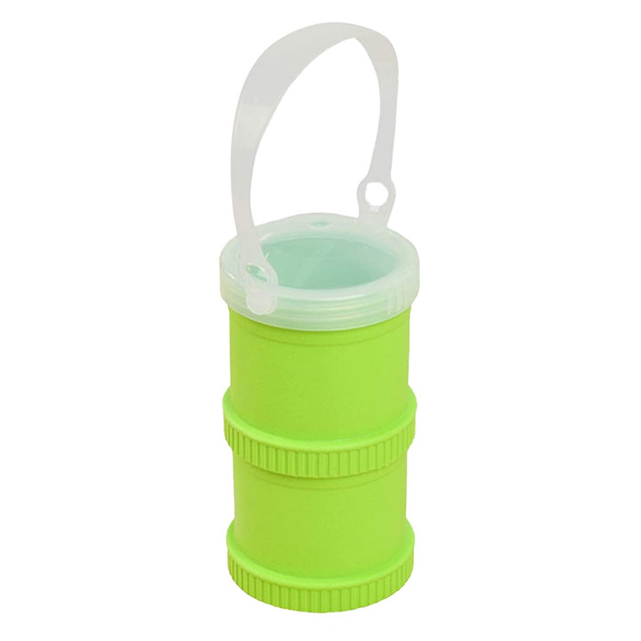 Re Play Portable Snack Stack With Storage & Travel Lid For Toddlers & Kids - Lime Green 12804 - Easy Pharmacy LLC