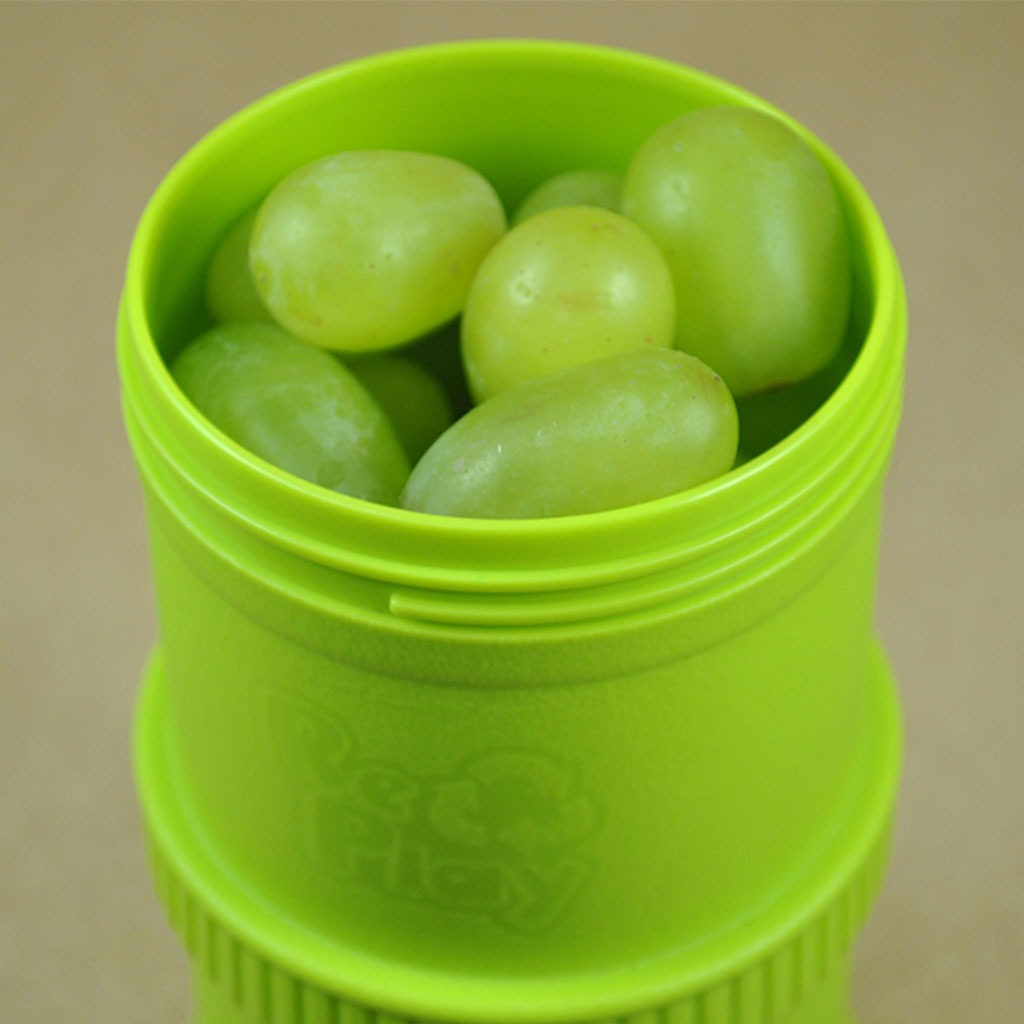 Re Play Portable Snack Stack With Storage & Travel Lid For Toddlers & Kids - Lime Green 12804 - Easy Pharmacy LLC