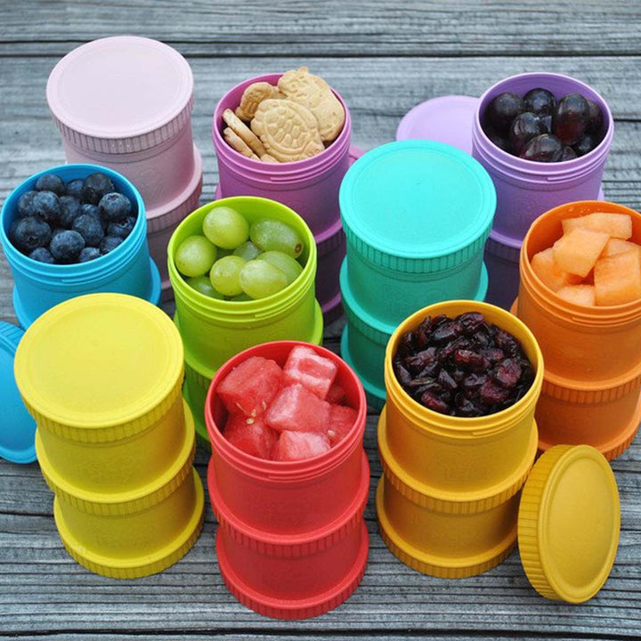 Re Play Portable Snack Stack With Storage & Travel Lid For Toddlers & Kids - Lime Green 12804 - Easy Pharmacy LLC