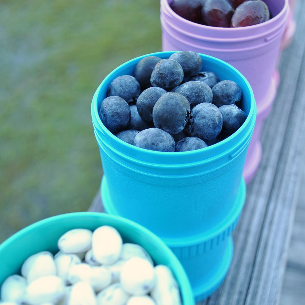 Re Play Portable Snack Stack With Storage & Travel Lid For Toddlers & Kids - Sky Blue 12804-B - Easy Pharmacy LLC