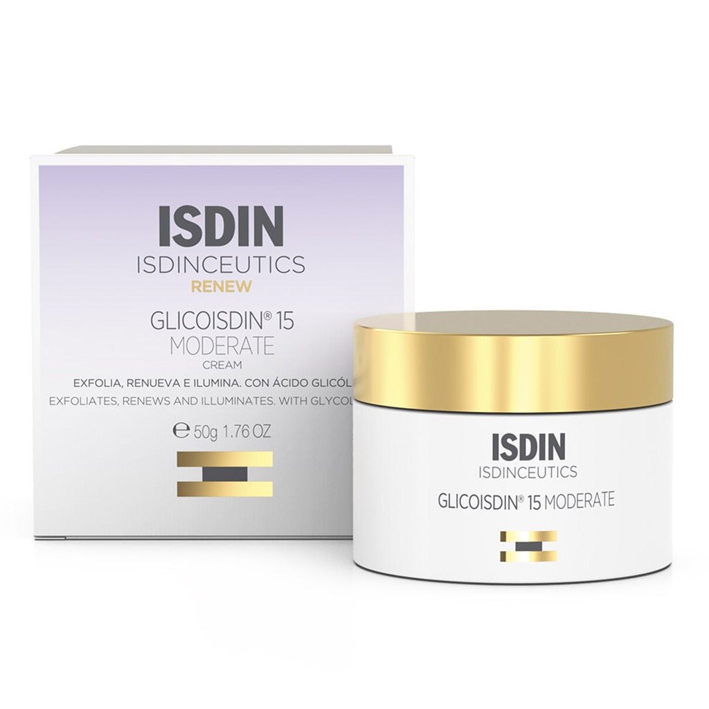 Isdin Isdinceutics Renew Glicoisdin 15 Moderate Facial Night Cream with Peeling Glycolic acid 50ml - Easy Pharmacy LLC