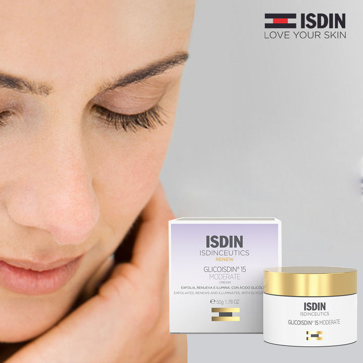 Isdin Isdinceutics Renew Glicoisdin 15 Moderate Facial Night Cream with Peeling Glycolic acid 50ml - Easy Pharmacy LLC