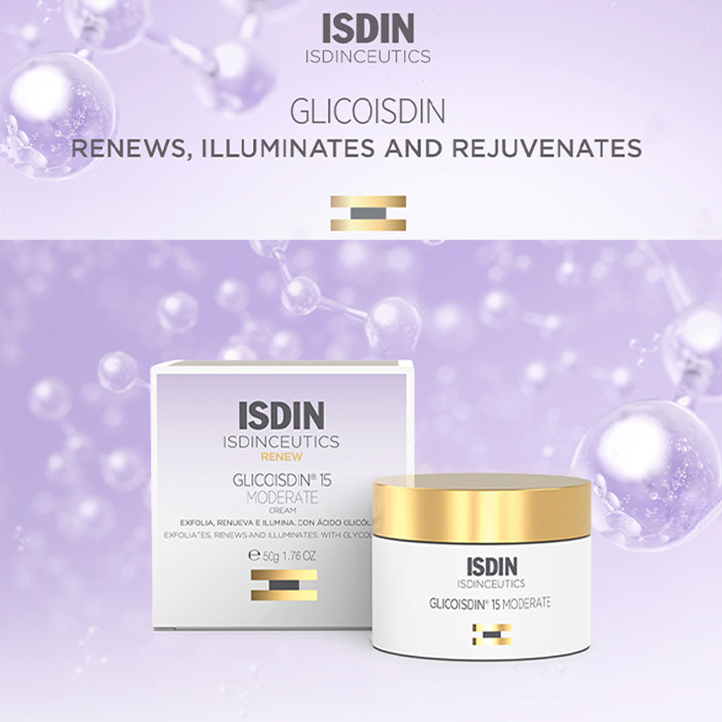 Isdin Isdinceutics Renew Glicoisdin 15 Moderate Facial Night Cream with Peeling Glycolic acid 50ml - Easy Pharmacy LLC