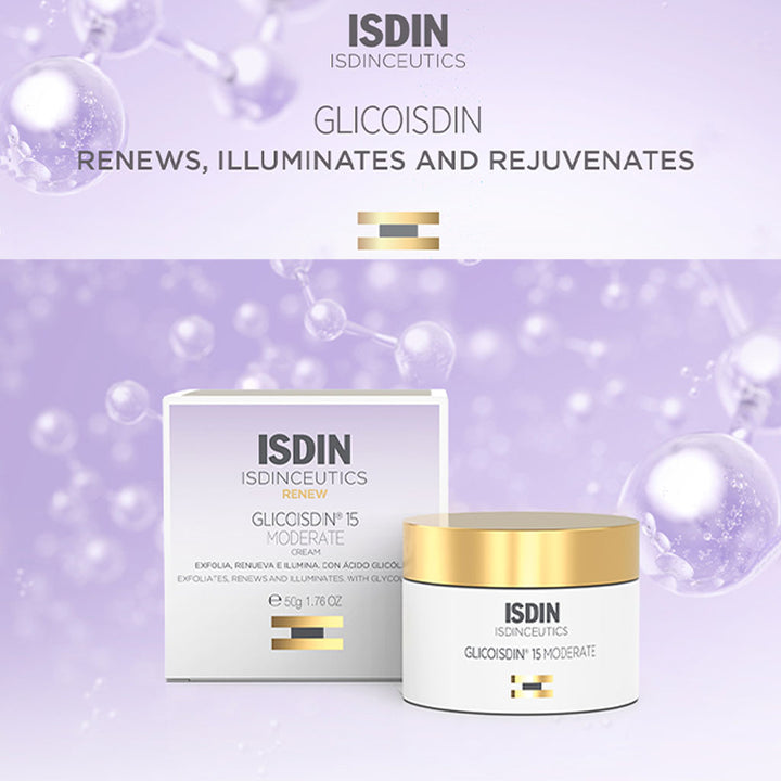 Isdin Isdinceutics Renew Glicoisdin 15 Moderate Facial Night Cream with Peeling Glycolic acid 50ml - Easy Pharmacy LLC