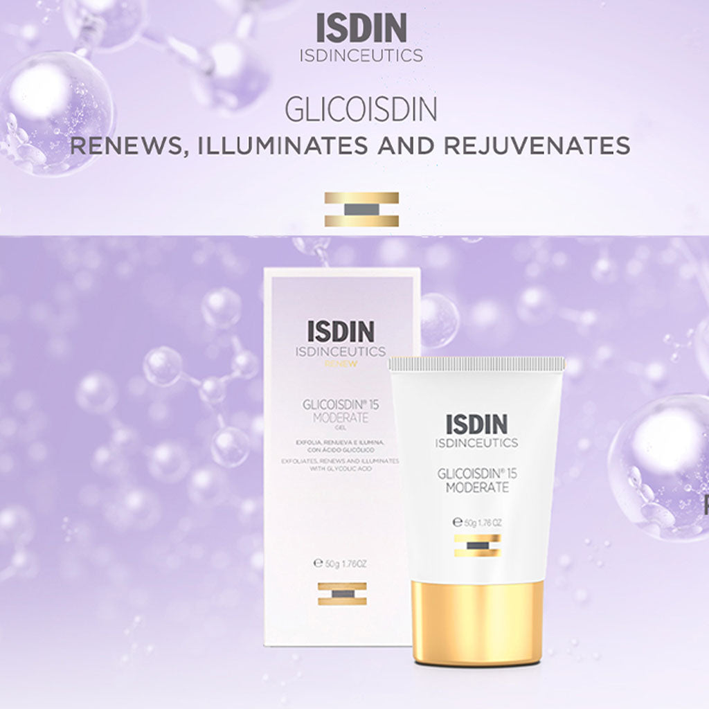 Isdin Isdinceutics Renew Glicoisdin 15 Moderate Facial Night Gel with Peeling Glycolic acid 50g - Easy Pharmacy LLC