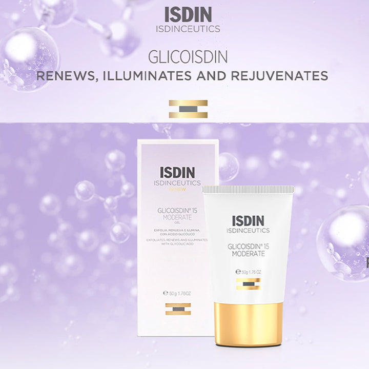 Isdin Isdinceutics Renew Glicoisdin 15 Moderate Facial Night Gel with Peeling Glycolic acid 50g - Easy Pharmacy LLC