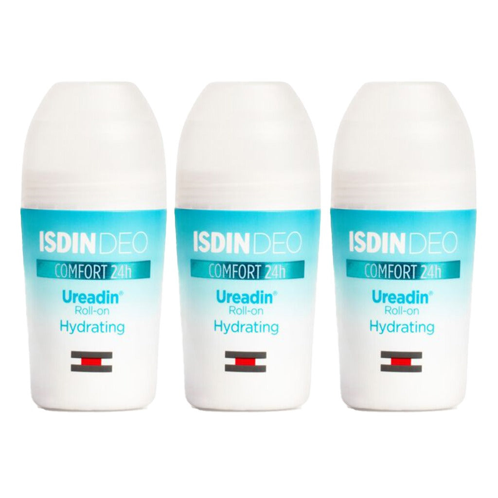 Isdin Deo Ureadin Comfort 24 Hour Hydrating Roll On 50ml, 2+1 PROMO PACK - Easy Pharmacy LLC