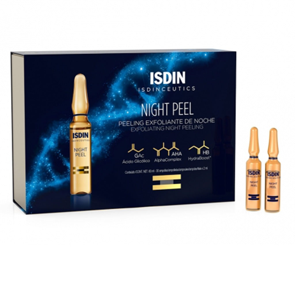 Isdin Isdinceutics Exfoliating Night Peeling Facial solution 2mlX10 Ampoules, PROMO PACK of 2 boxes - Easy Pharmacy LLC