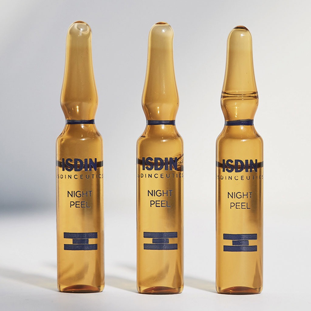 Isdin Isdinceutics Exfoliating Night Peeling Facial solution 2mlX10 Ampoules, PROMO PACK of 2 boxes - Easy Pharmacy LLC