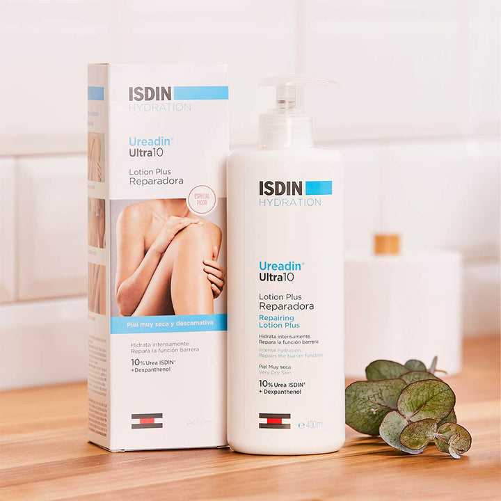 Isdin Ureadin Ultra 20 Anti-Roughness Cream 100ml + Isdin Ureadin Ultra 10 Repairing Lotion Plus 400 ml For Rough And Dry Skin PROMO PACK - Easy Pharmacy LLC