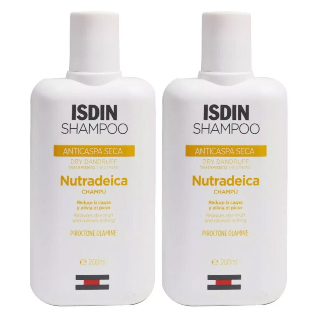 Isdin Nutradeica Anti Dry Dandruff Shampoo 200ml, PROMO PACK of 2 units - Easy Pharmacy LLC