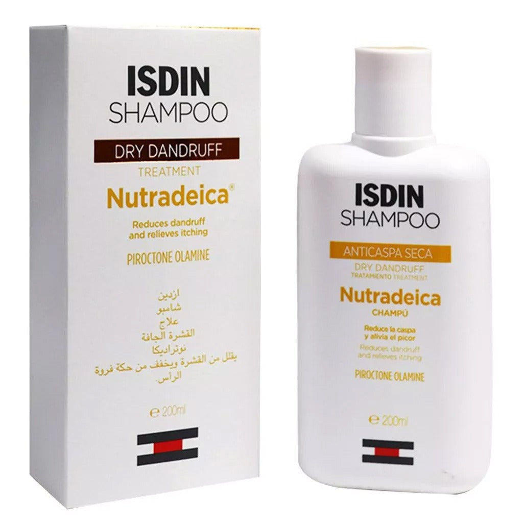 Isdin Nutradeica Anti Dry Dandruff Shampoo 200ml, PROMO PACK of 2 units - Easy Pharmacy LLC