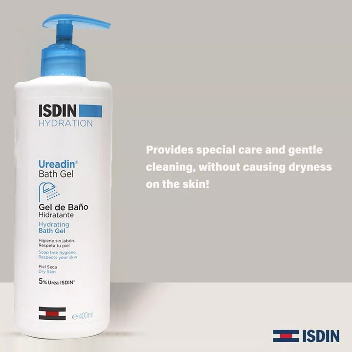 Isdin Ureadin Hydrating Bath Gel 400ml + Isdin Ureadin Ultra 20 Anti-Roughness Cream 50ml PROMO PACK - Easy Pharmacy LLC