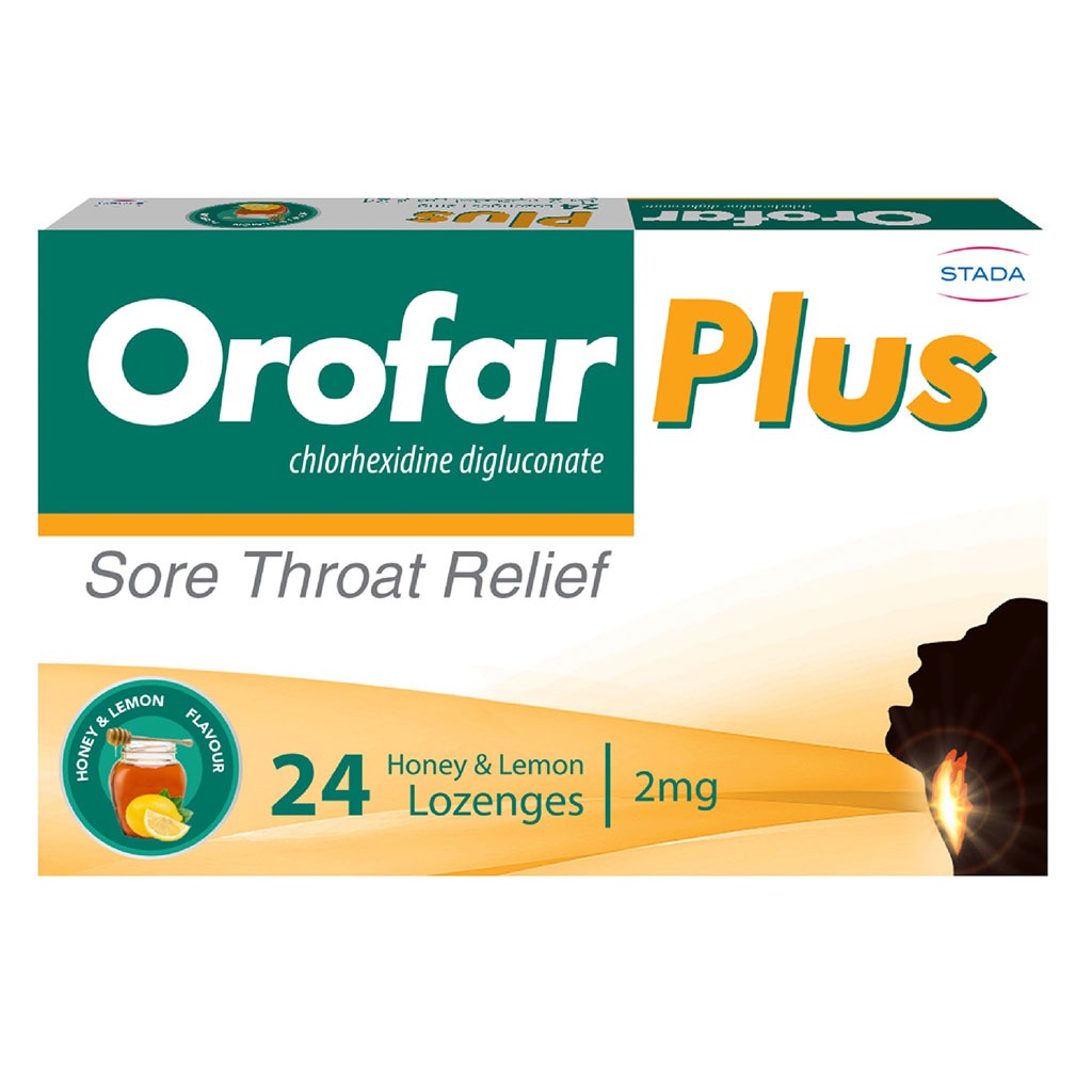 Orofar Plus Sore Throat Relief Lozenges, Honey & Lemon Flavor, Pack of 24's - Easy Pharmacy LLC
