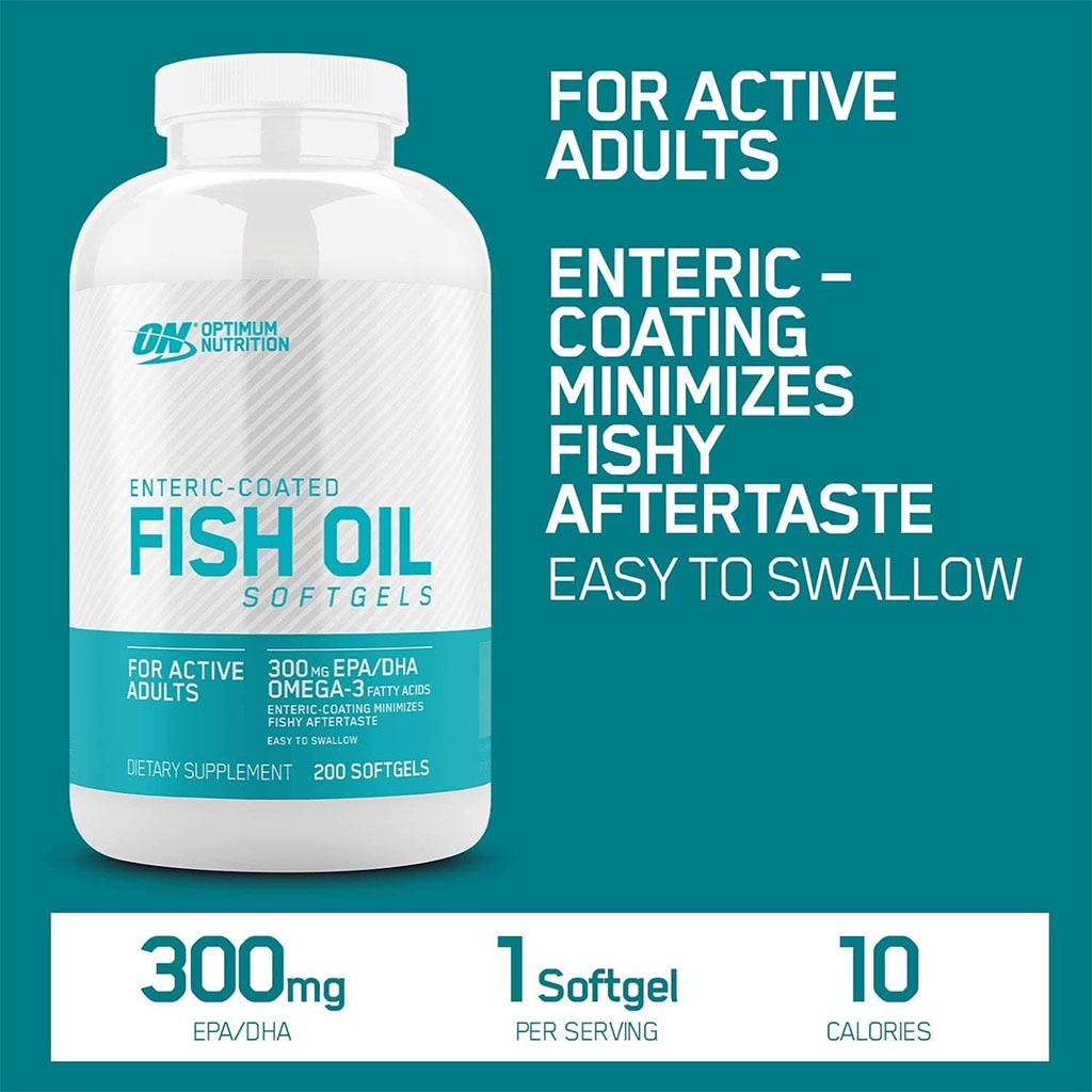 Optimum Nutrition 1000mg Fish Oil Supplement Softgels, Pack of 100's - Easy Pharmacy LLC