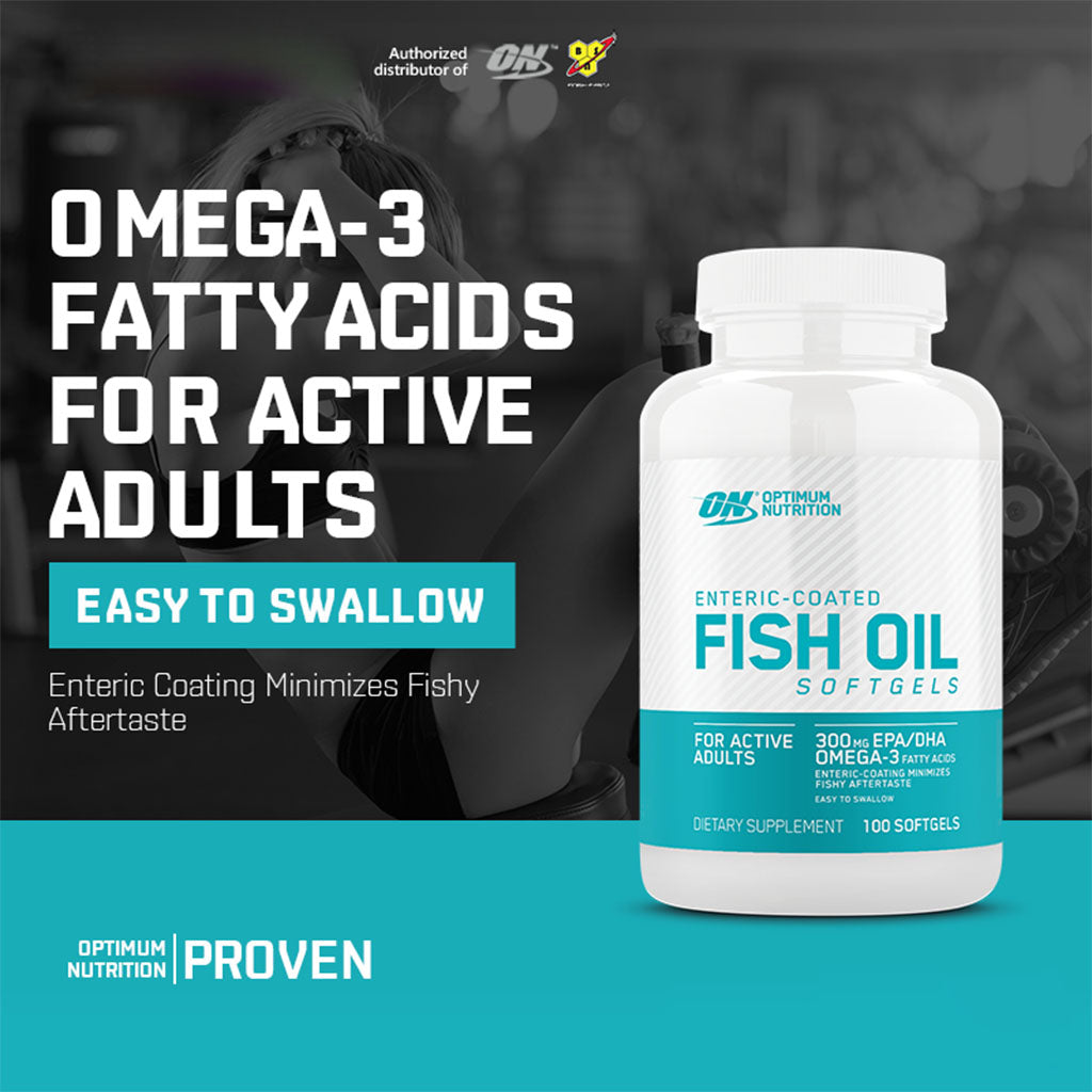 Optimum Nutrition 1000mg Fish Oil Supplement Softgels, Pack of 100's - Easy Pharmacy LLC