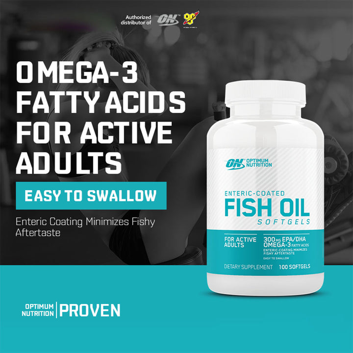 Optimum Nutrition 1000mg Fish Oil Supplement Softgels, Pack of 100's - Easy Pharmacy LLC