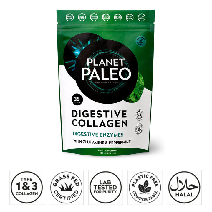 Planet Paleo Digestive Collagen With Glutamine And Peppermint 245g - Easy Pharmacy LLC
