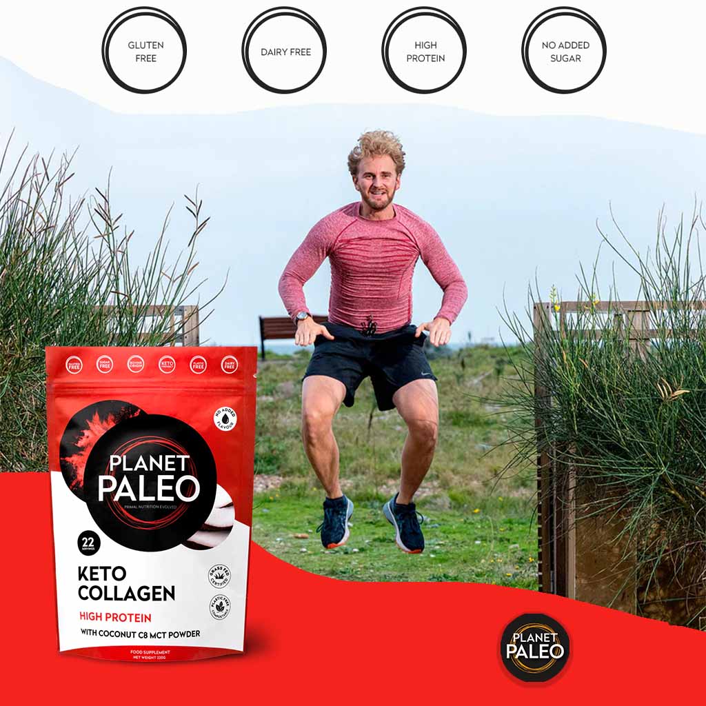 Planet Paleo High Protein Keto Collagen with Coconut C8 MCT Powder 220g, 22 Servings - Easy Pharmacy LLC