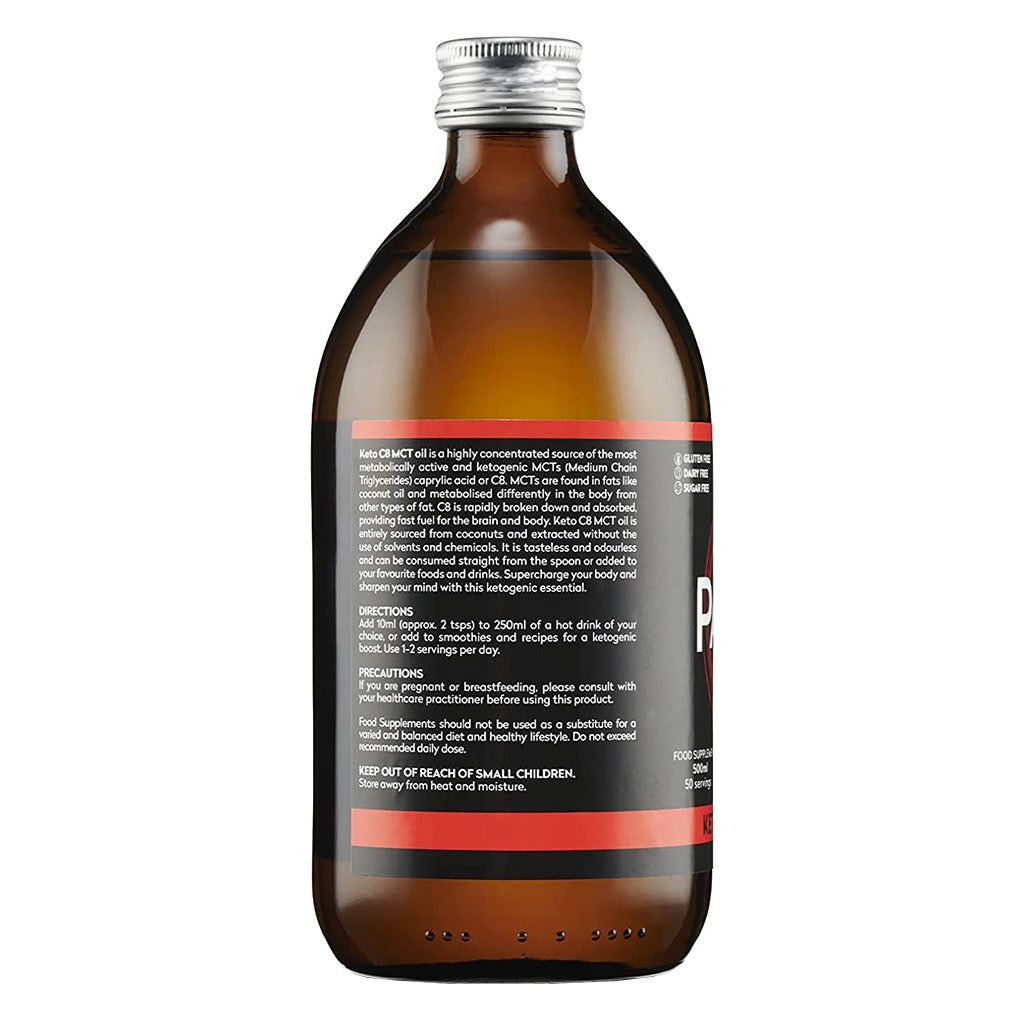 Planet Paleo Keto C8 MCT Oil 500ml, 50 Servings - Easy Pharmacy LLC