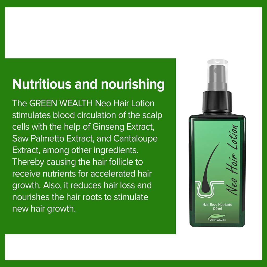 Green Wealth Neo Hair Lotion For Hair Growth 120ml - Easy Pharmacy LLC
