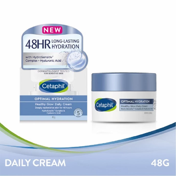 Cetaphil Optimal Hydration Healthy Glow Daily Moisturizing Cream For Dry or Dehydrated Skin 48g - Easy Pharmacy LLC