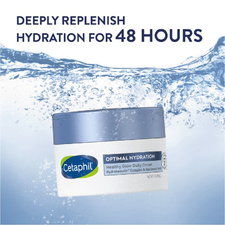 Cetaphil Optimal Hydration Healthy Glow Daily Moisturizing Cream For Dry or Dehydrated Skin 48g - Easy Pharmacy LLC