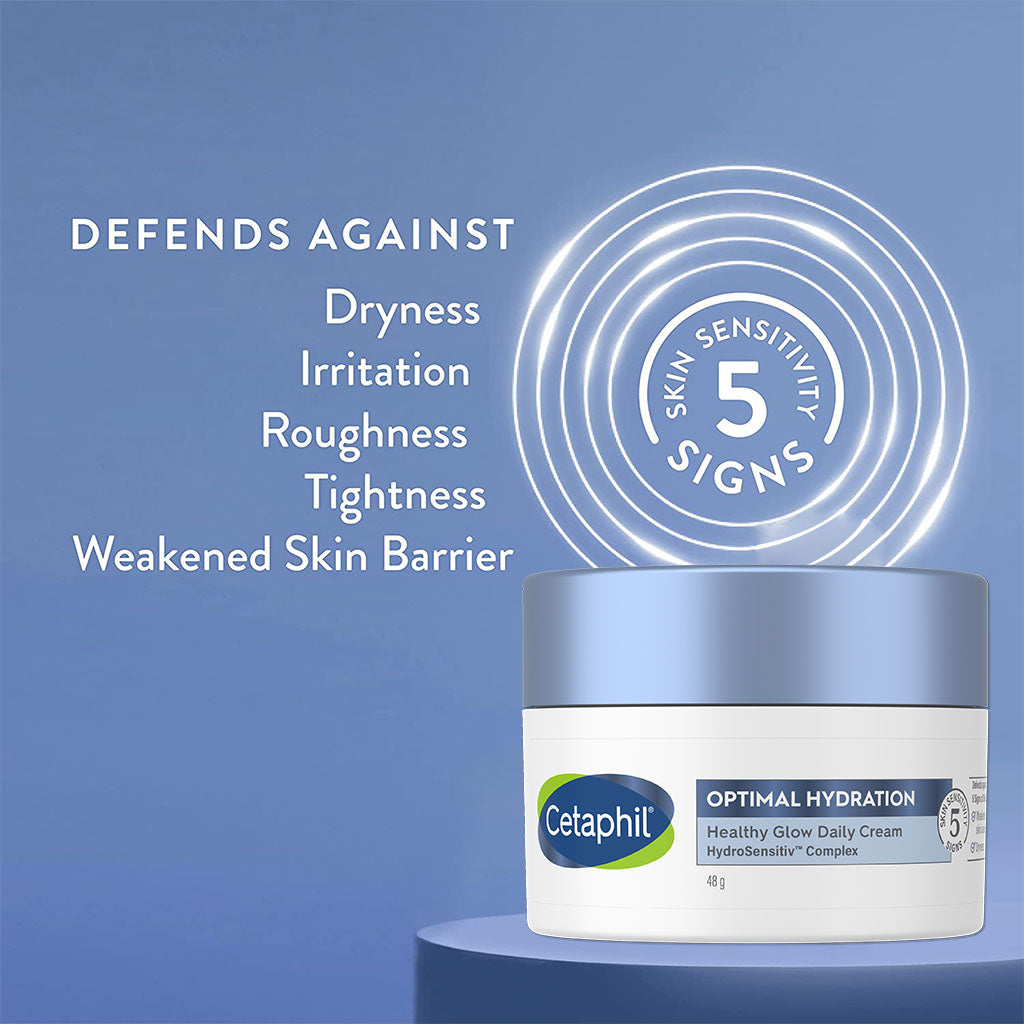 Cetaphil Optimal Hydration Healthy Glow Daily Moisturizing Cream For Dry or Dehydrated Skin 48g - Easy Pharmacy LLC