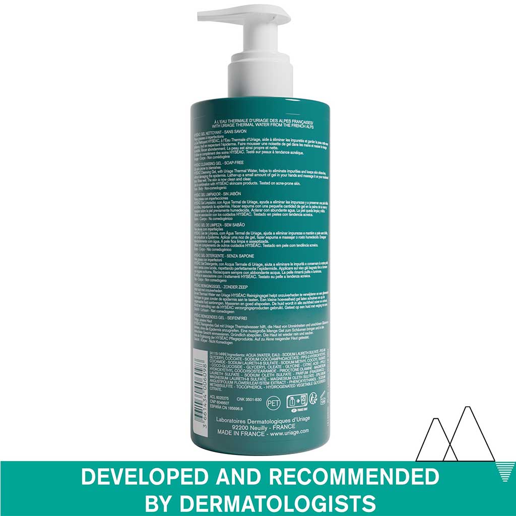 Uriage Hyseac Soap-Free Cleansing Gel For Combination to Oily Skin 500ml - Easy Pharmacy LLC