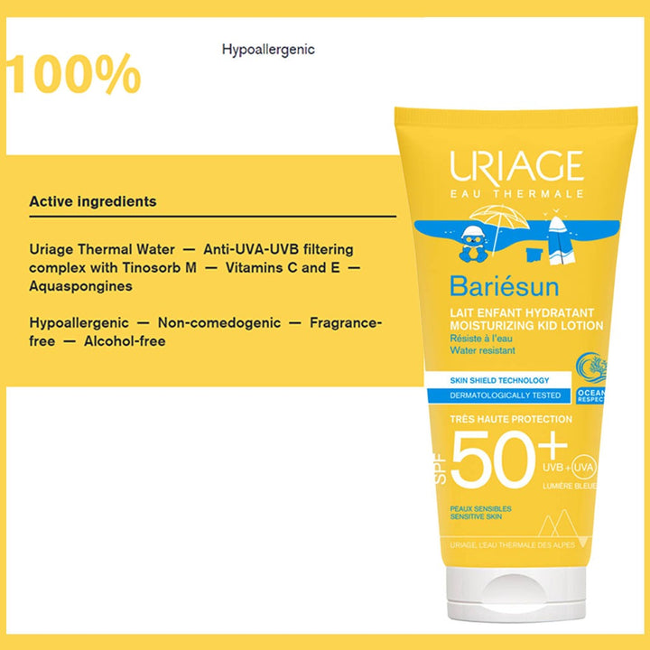 Uriage Bariesun SPF 50+ Moisturizing Lotion For Kids 100ml - Easy Pharmacy LLC