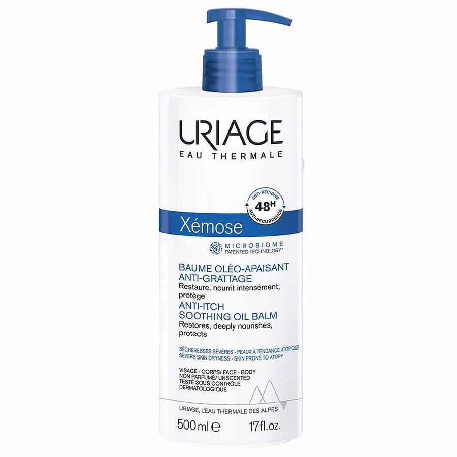 Uriage Xemose Anti Itch Soothing Oil Balm For Dry Skin Prone To Atopy 500ml
