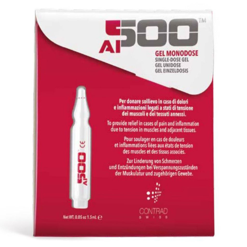 Contrad Swiss AI500 Pain Relief Topical Gel, Pack of 4 Monodose Vial + 8 Patches - Easy Pharmacy LLC