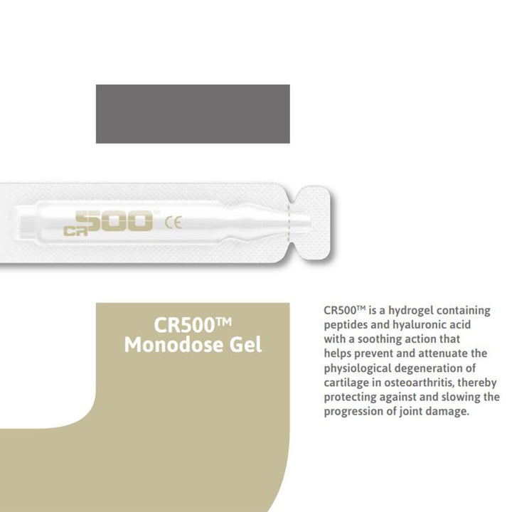 Contrad Swiss CR500 Cartilage Protecting Topical Gel For Osteoarthritis, Pack of 4 Monodose Vial + 8 Patches - Easy Pharmacy LLC