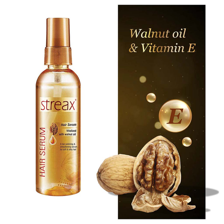 Streax Vitalized Hair Serum With Walnut Oil 100ml - Easy Pharmacy LLC