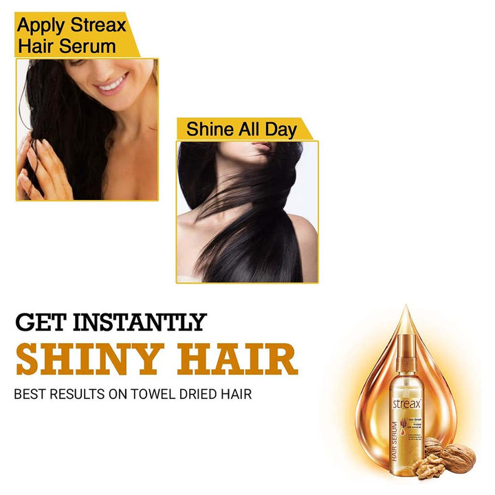 Streax Vitalized Hair Serum With Walnut Oil 100ml - Easy Pharmacy LLC