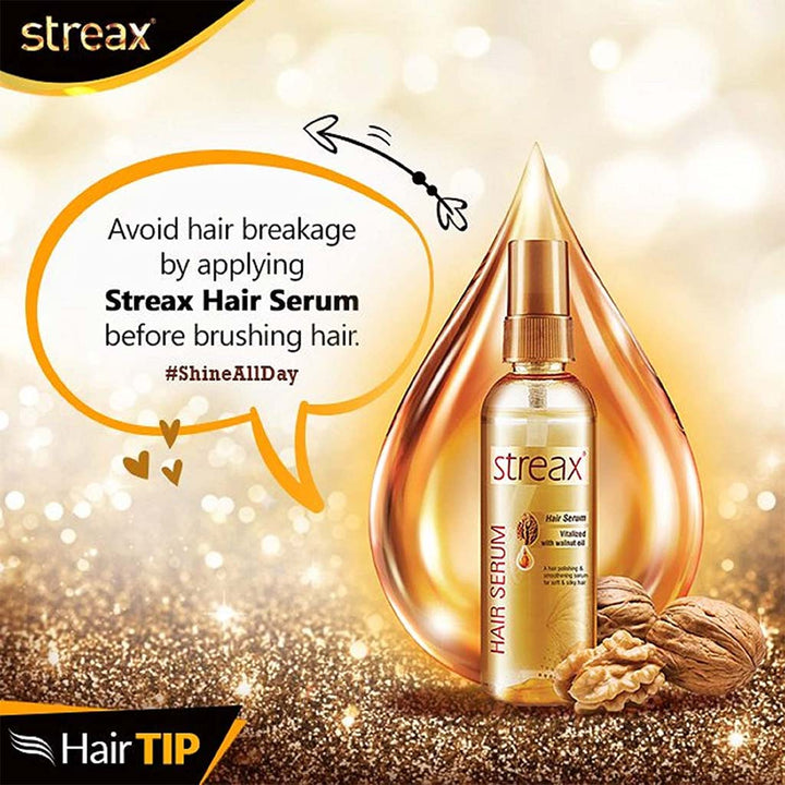 Streax Vitalized Hair Serum With Walnut Oil 100ml - Easy Pharmacy LLC
