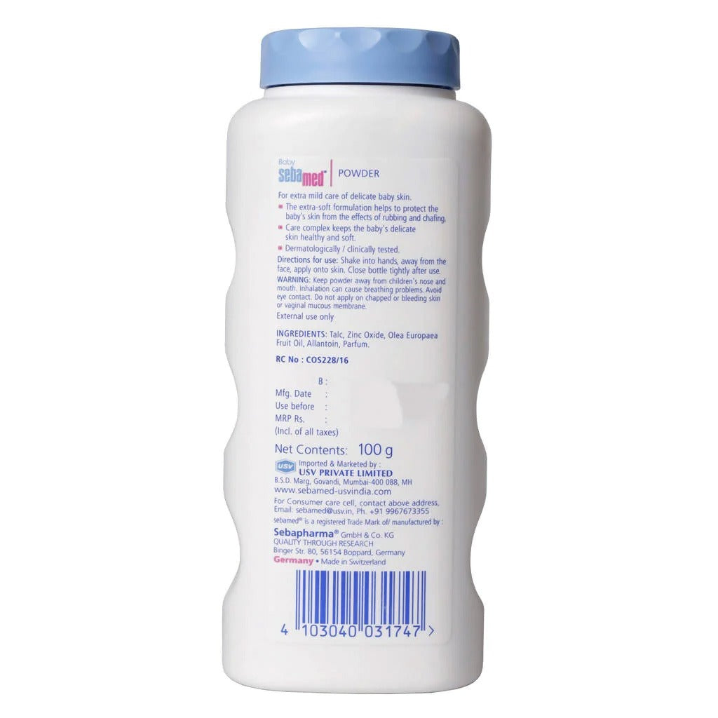 Sebamed Baby Powder With Olive Oil For Delicate Skin 100g - Easy Pharmacy LLC