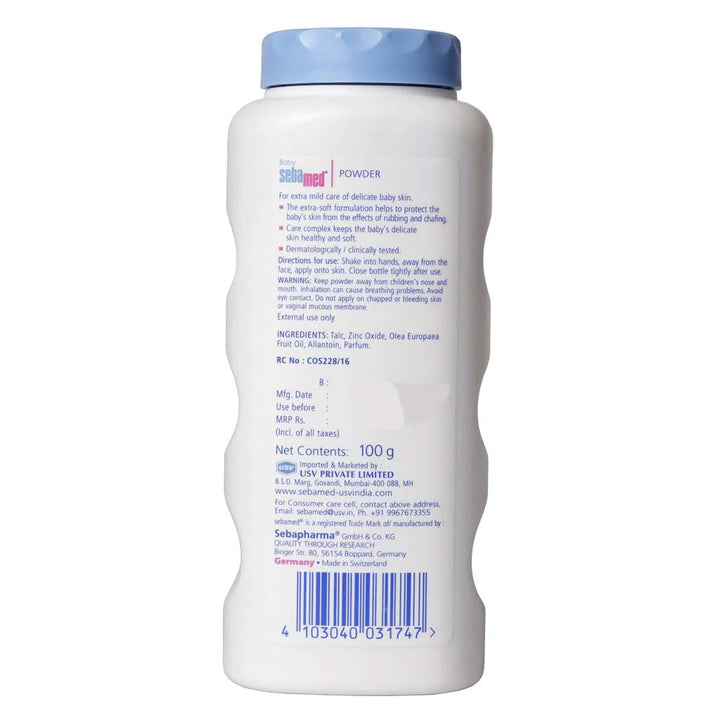 Sebamed Baby Powder With Olive Oil For Delicate Skin 100g - Easy Pharmacy LLC