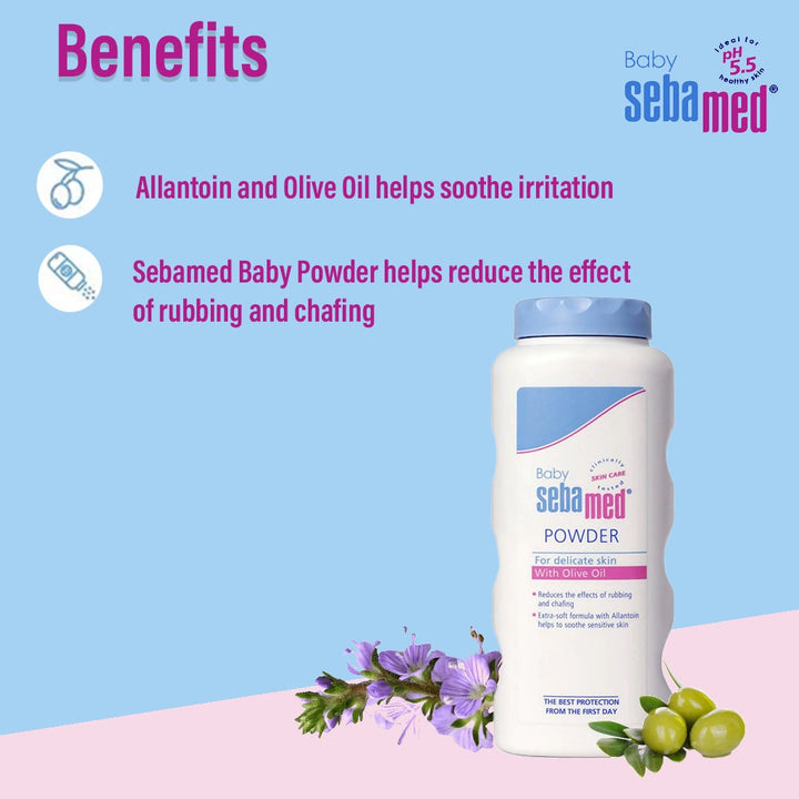 Sebamed Baby Powder With Olive Oil For Delicate Skin 100g - Easy Pharmacy LLC