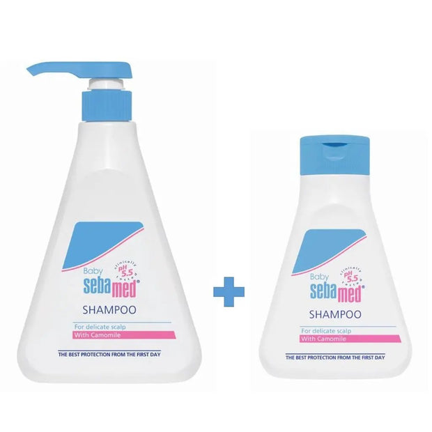 Sebamed Baby Shampoo With Chamomile For Delicate Scalp 500ml + 150ml VALUE PACK