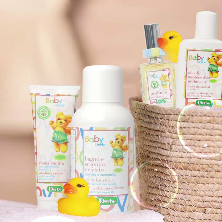 Derbe Baby Gentle Bath Foam & Shampoo With Rice And Chamomile 250ml - Easy Pharmacy LLC