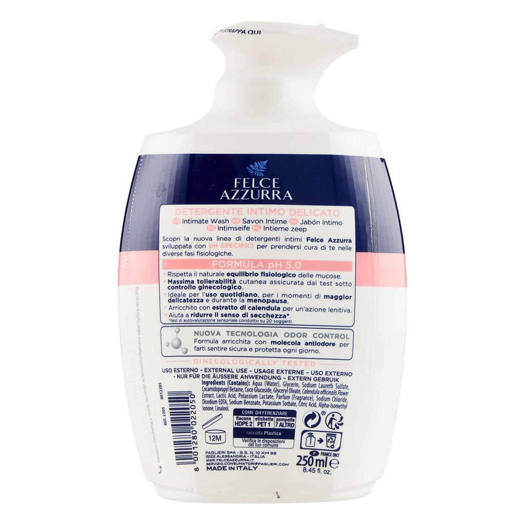 Felce Azzurra Delicate Soothing Intimate Wash With pH 5.0, 250ml - Easy Pharmacy LLC