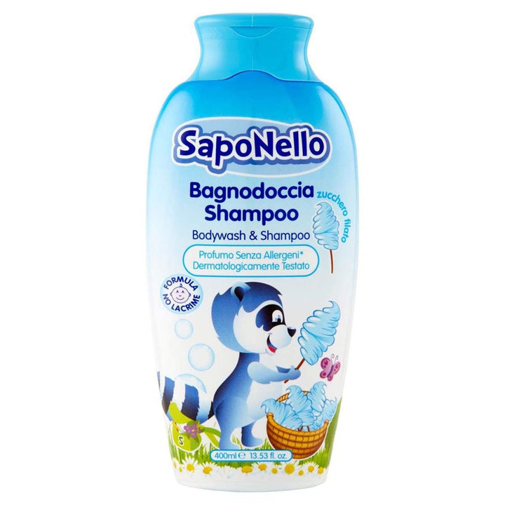 Saponello Delicate Bodywash Shampoo Cotton Candy For Children 400ml - Easy Pharmacy LLC
