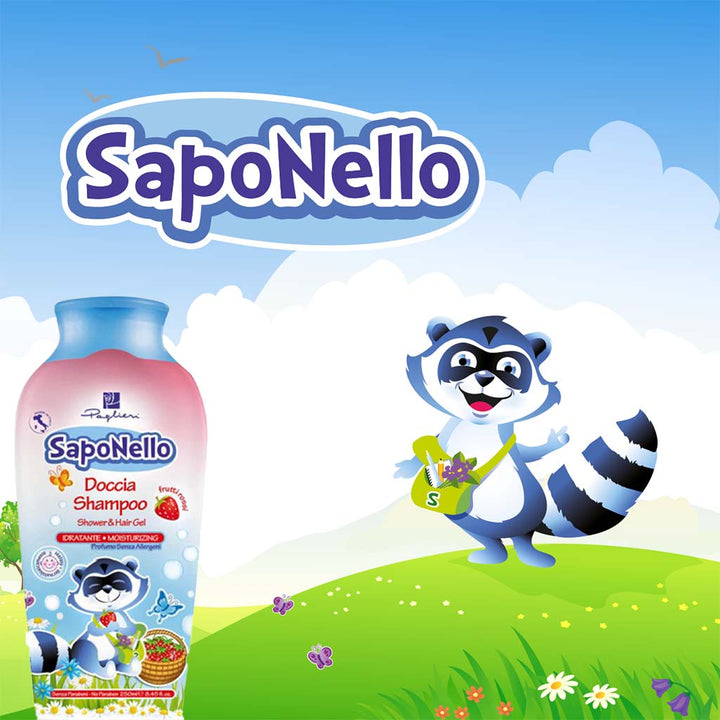 Saponello Moisturizing Fruity Shower & Hair Gel Shampoo For Children 250ml - Easy Pharmacy LLC